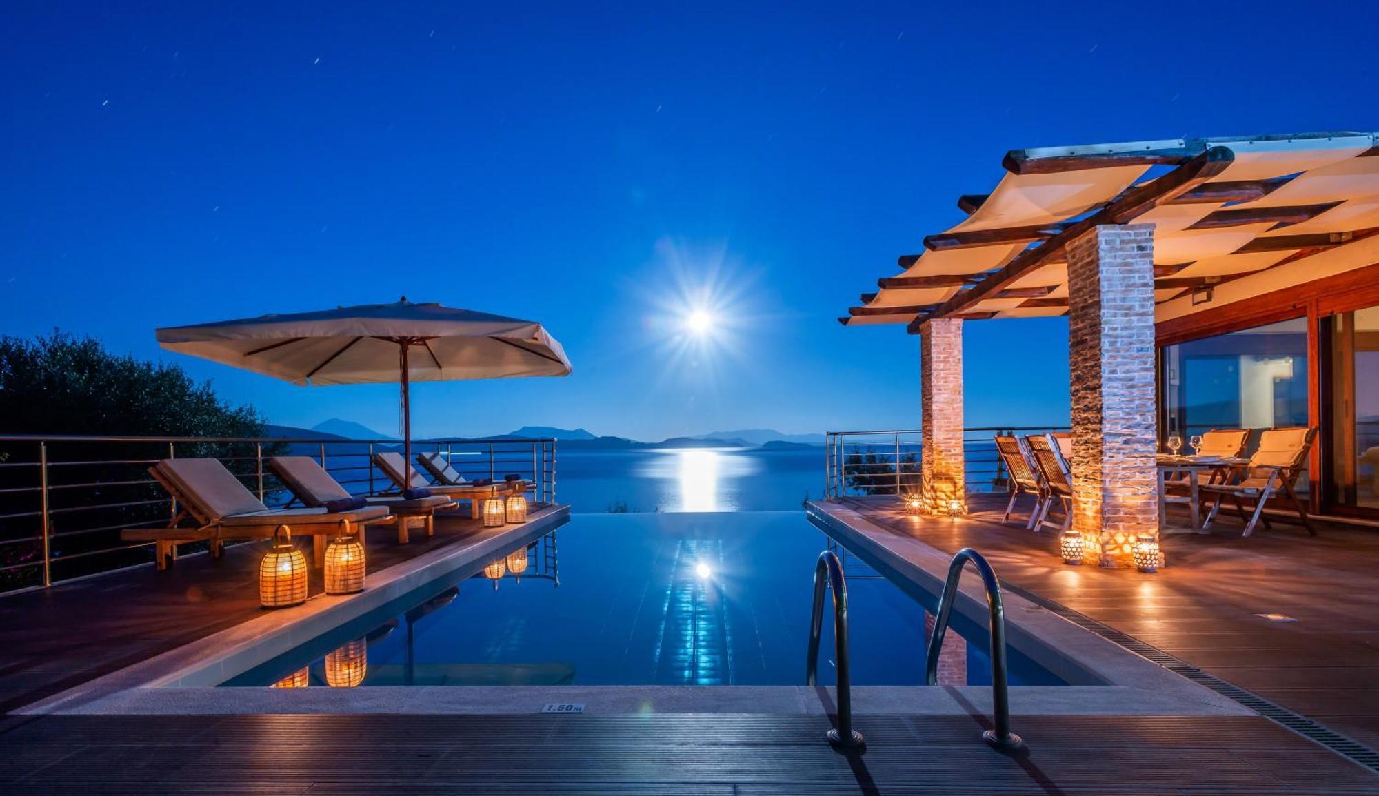 Iris Villas Lefkada - Marine Villa With Private Sea Access Sývota Eksteriør bilde